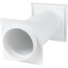 Vent Systems 5" Inch Plastic Adjustable Through Wall Ventilation Kit
