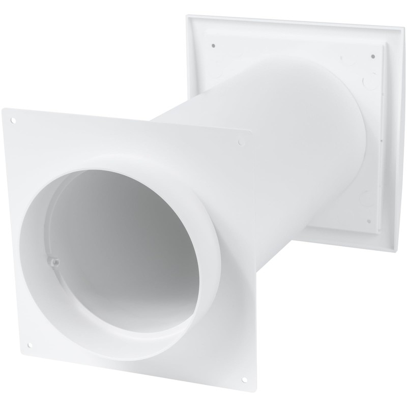 Vent Systems 5" Inch Plastic Adjustable Through Wall Ventilation Kit