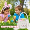 KEGOZ Plush Easter Basket, Bunny Easter Buckets, Easter Gift Bags