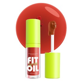 XTJXTJ XTJXTJ Moisturizing Lip Oil, Big Brush Head Hydrating Lip Glow Oil, Shiny Moisturizing Lip Gloss, Nourishing & Non-Sticky Long Lasting Fresh Transparent Tinted Plumping Lip Oil (#08, 0.16 fl oz)