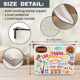 Nuckxy Cosmetic Bags For Women，Las Vegas Is Always a Good Idea, Make Up Bag For Traveling, Women Toiletry Pouch, Small Zipper Storage Bag, Las Vegas Themed Gifts, Women Essentials - D03