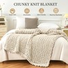 Admitrack Chunky Knit Blanket Throw, 100% Hand Knit Chenille Throw
