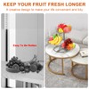 Livabber Fruit Basket Bowl with Banana Hanger, Fruit Vegetable Storage