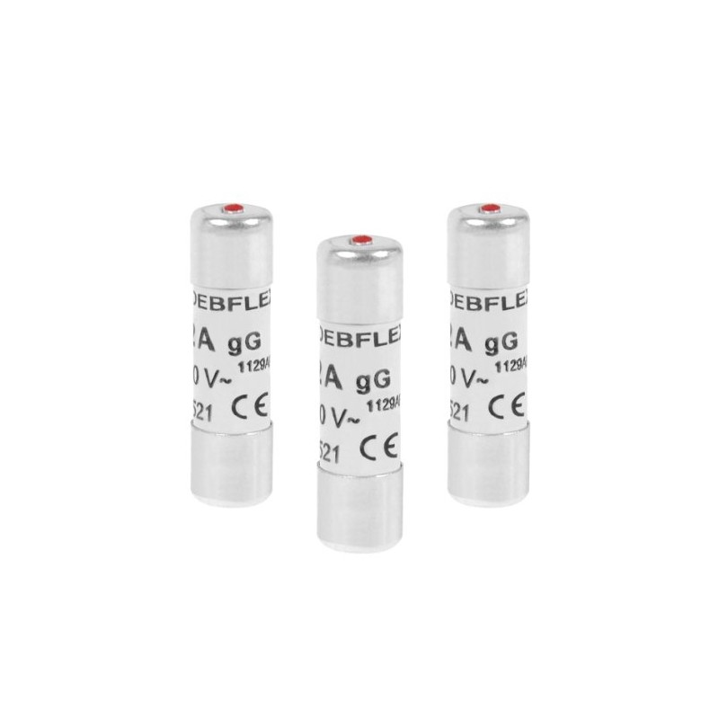 Debflex 715216 3 Fuses with Indicator 10.3 x 38 mm