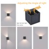 CNAHIWO Solar Sconce Lights Outdoor, Motion Sensor, Dimmable Up and