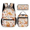 Homieblanket Fox Backpack with Lunch Box & Pencil Case, 16