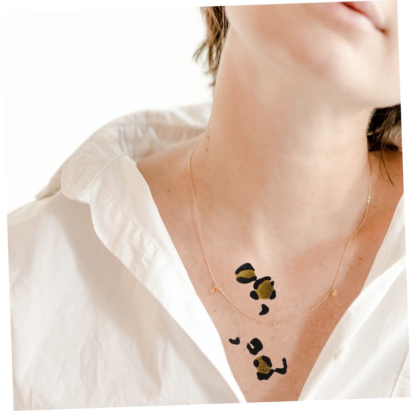 NOLITOY 6 Sheets of Decorative Transfer Film Leopard Pattern Stickers