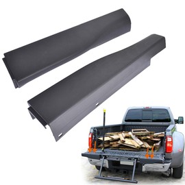 munirater Black Rear Flex Step Tailgate Molding Trim Cap Replacement for 2010-2016 F250 F350 8C3Z9941018AA 8C3Z9941019AA