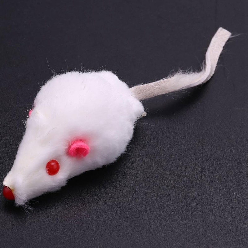 SUNCHSEN Real Rabbit Fur Mice Toys Pet Toy Children's Toys