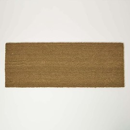 HOMESCAPES Extra Large Coir Door Mat 120 x 45 cm Double Doormat Runner Non-Slip Heavy Duty for Indoor & Outdoor Use