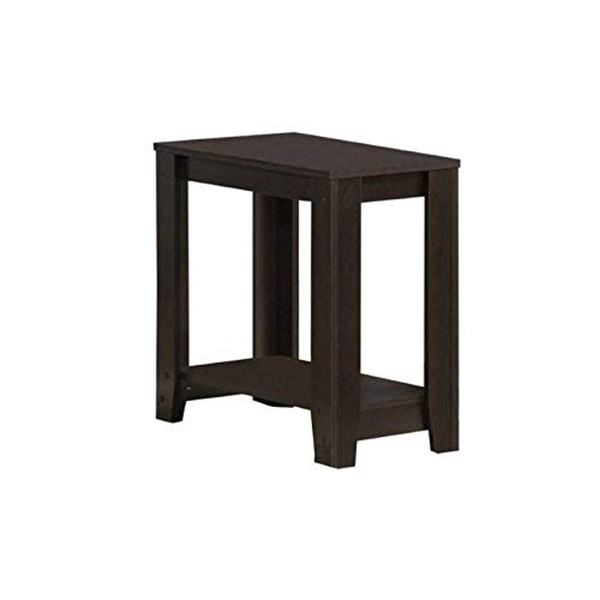 Monarch Specialties I Accent End Side-Lamp Table with Shelf, 24"