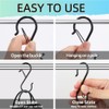 HIDOSNG 20Pcs S Hooks with Safety Buckle, 3.5 inch Heavy