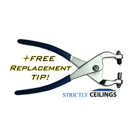 Strictly Ceiling Grid punch pliers PLUS BONUS FREE TIP!! 1/8" metal hole punch