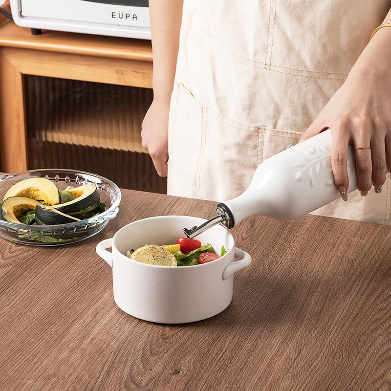 Sweejar Large Olive Oil Dispenser Bottle with Spout, 24 Oz