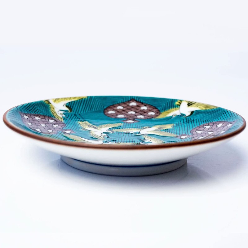 Stylish Kutani Ware Dish, Specialty, Bean Plate, Old Kutani Blue