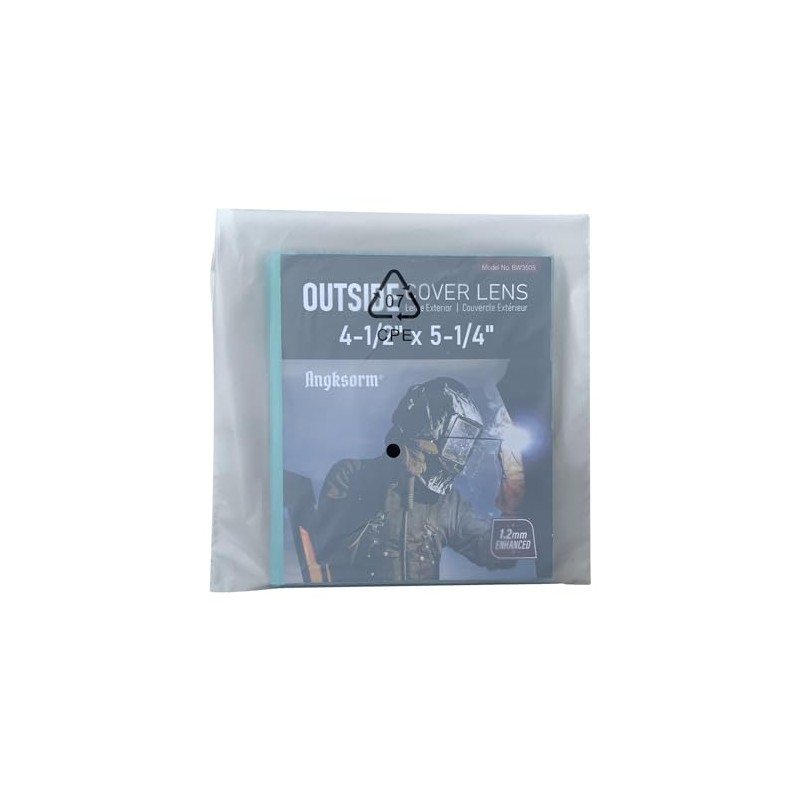 4-1/2" x 5-1/4" Clear Replacement Lens Covers for Welding Helmets