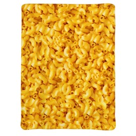 Macaroni and Cheese Blanket ,Fleece Throw Blanket Super Soft Warm Therma Plush Bed Couch Living Room