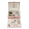 Exhivit Caja De Joyería, Organizador De Joyas Portátil Color Rosa