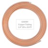 GOORY Copper Tubing 1/4" OD x 0.185" ID x 50