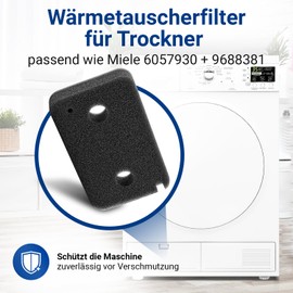 VIOKS Socket Filter 7 Pieces 220 x 135 mm Replacement for Мiele 9499230 Dryer Filter - Filter for Tumble Dryers, Accessories Suitable for Мiele Tumble Dryer Heat Pump