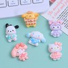 DIY Character Resin Craft Materials & Accessories (Hairpins, Nails, Shoes, TF0818 Size Chart) Reference/Meow Meow 100ea