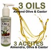 3 OILS OLIVE, ALMOND & CASTOR - 3 Aceites OLIVA,