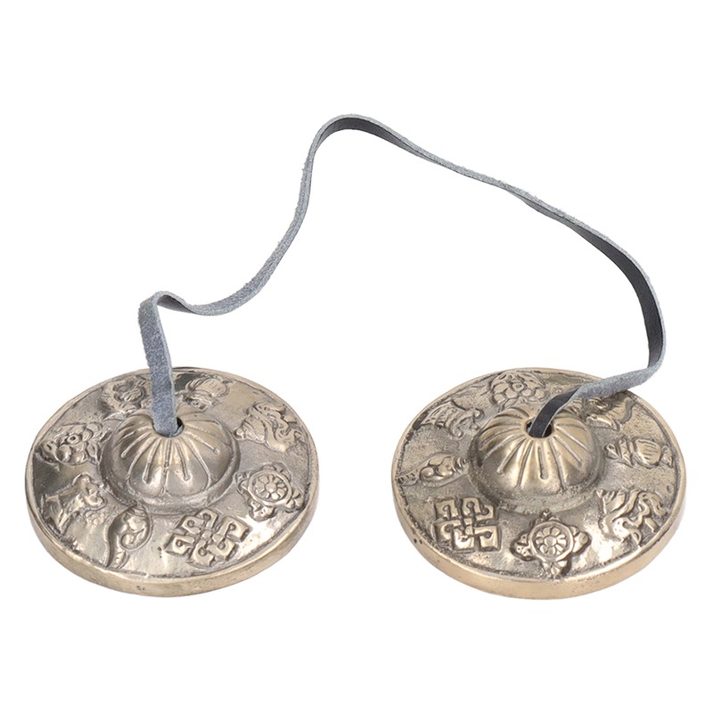 Tibetan Tingsha Meditation Bell Small Pure Copper Double Chime Nepalese