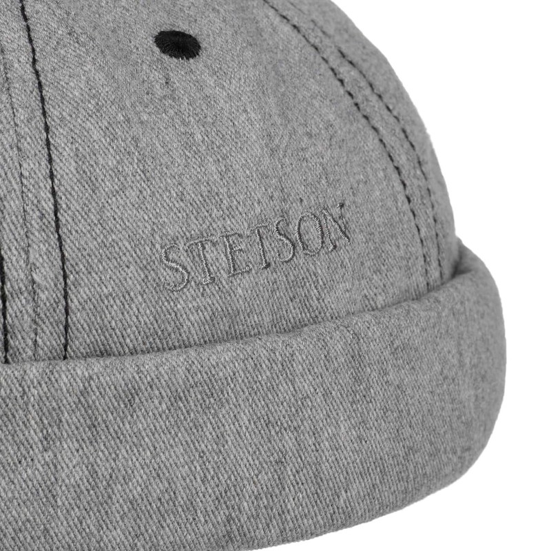 Stetson Cotton Melange Men's Docker Hat Summer Winter Light Grey
