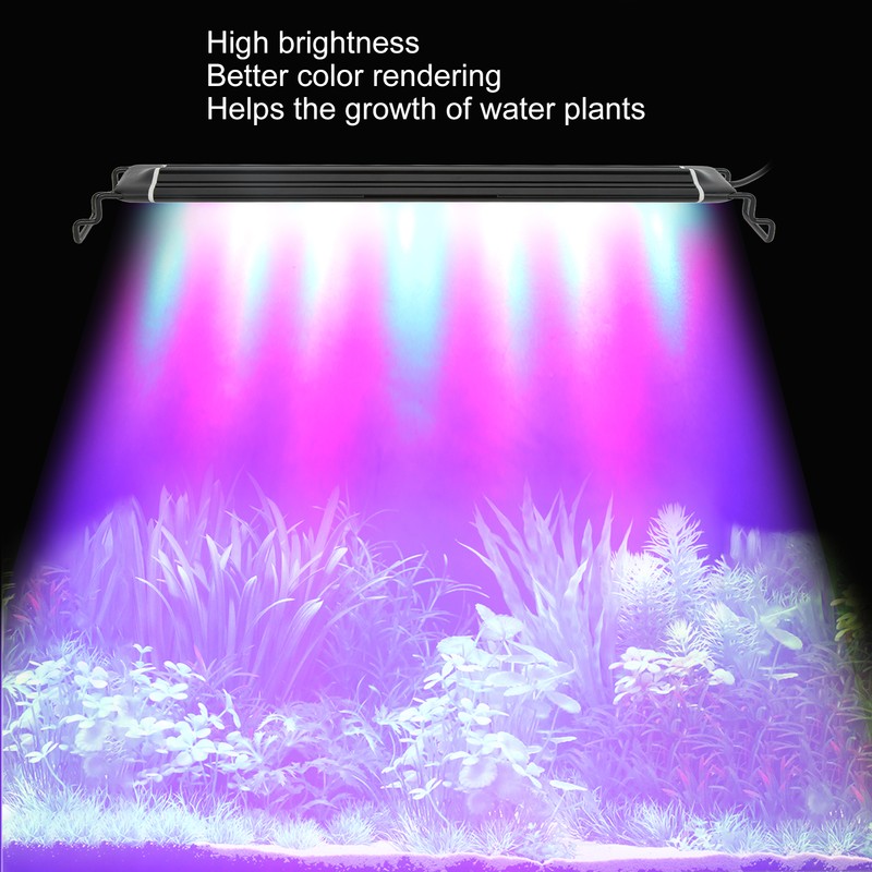 Aquarium LED Lamp Waterproof Adjustable Length Fish Tank Light with