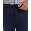 MagnaReady Flat-Front Easy-Care Twill Chino Pants (Navy, 36x34)
