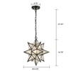 DIRYZON EUL Moravian Star Pendant Light 16 inch Seeded Glass