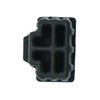 Buorsa Black Ethernet Hub Port RJ45 Anti Dust Cover Cap