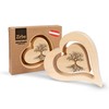 sagl.tirol Pine Heart with Floating Inner Heart and Engraving, 20