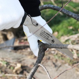 KAKURI Japanese Hand Saw [Tree Pruning] 8-1/4" Japanese Pull Saw with Blade Cover, Made in JAPAN
