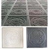 2 pcs Concrete molds for Walkways DIY Plastic Square Concrete