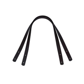 besbomig Pack of 2 Bag Handle PU Bag Strap with Rivets Bag Strap 60 cm Plain Shoulder Strap for Handbag Purses Replacement Bag Accessories, Black, black