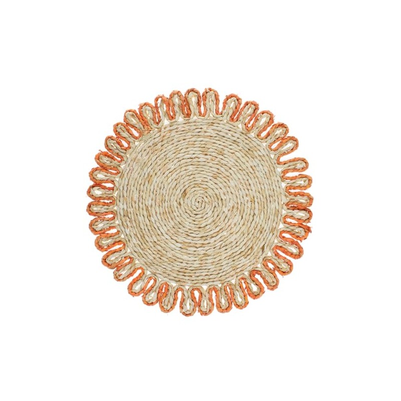 Corn Husk Placemat in Orange