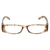 Calabria 759 Rectangular Colorful Reading Glasses +3.50 Tan Women Readers
