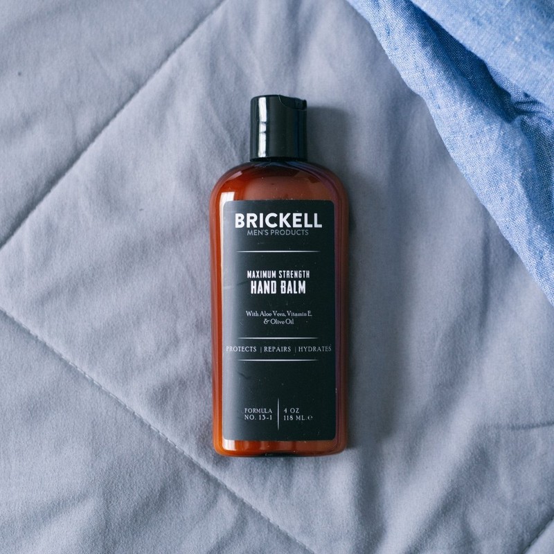 Brickell Men's Products Maximum Strength Hand Lotion Natural & Organic