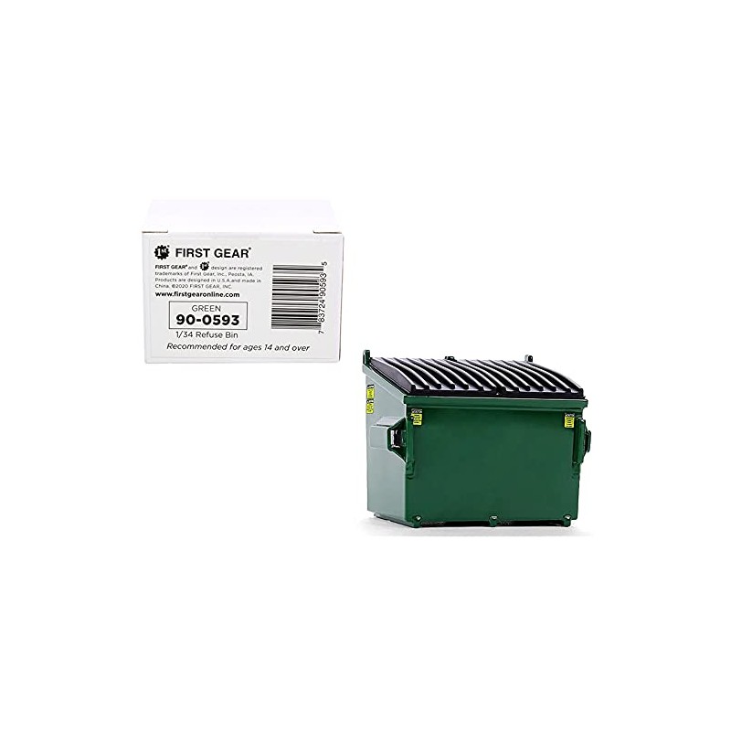 First Gear Green: Novelty & Specialty Items Trash Bin