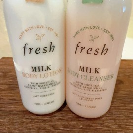 Fresh Milk Body Cleanser & Body Milk Lotion Duo 75ml *2 New with Seal