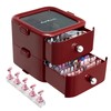 Makeup Organizer with Drawers,Press On Nail Organizer Storage Box with