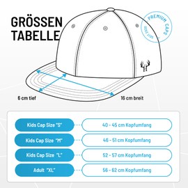 Du Hirsch Bavarian Snapback Cap Children's Bazi, lightblue