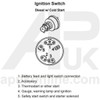 APUK Ignition Starter Switch Replacement for Ford 2000 2600 3000