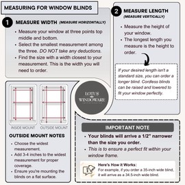 LOTUS & WINDOWARE Cordless 2-inchFaux Wood Blind 24" Wide x 72" Long,(Soft White-Antique White),Smooth, Room Darkening, Horizontal Blinds for Living Room, Bedroom, Interior Door Windows