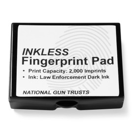 Fingerprint Ink Pad - Law Enforcement Dark Inkless Fingerprint Ink Pad - Black Stamp Ink
