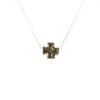 My Saint My Hero Faith Petite Necklace, Chapado en oro,