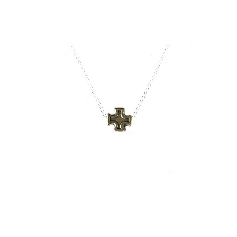 My Saint My Hero Faith Petite Necklace, Chapado en oro,