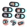 Operitacx 5Pcs Cat Pattern Webcam Cover Ultra Thin Privacy Protector