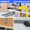 GREBSTK 12 inch Wood Rasp File Set with Rubber Grip